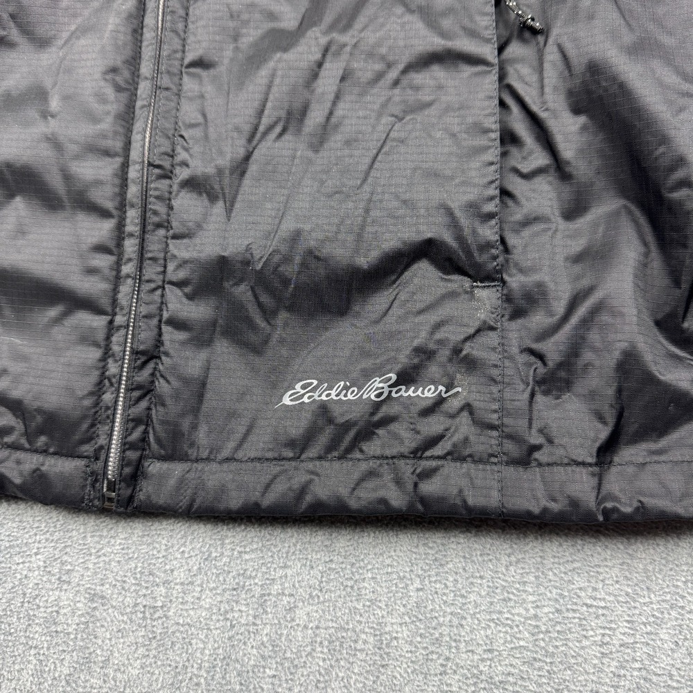 Eddie Bauer Jacket Womens XS Black Weatheredge Windbreaker Hooded‎ Rain Outdoor - Picture 2 of 16